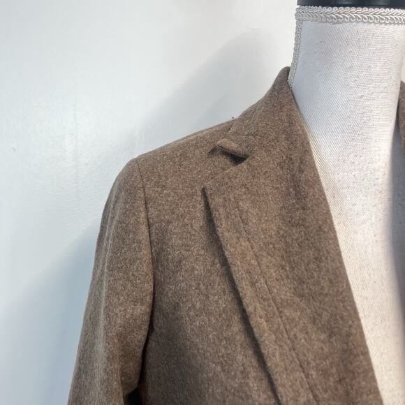 GAP Brown Wool Blazer Sz 6 Wool Jacket Professional Career Casual w/ Pockets - Picture 4 of 8